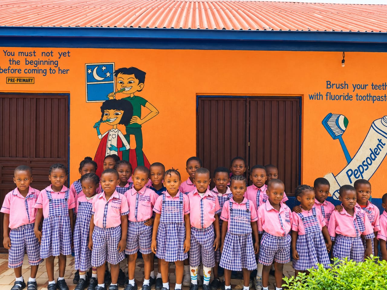 Nursery pupils at Good Victory Magnates Academy