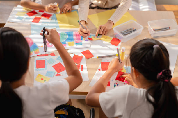 Students taking part in an entrepreneurship activity