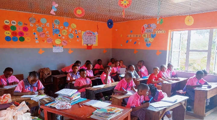 Students at Good Victory Magnates Academy